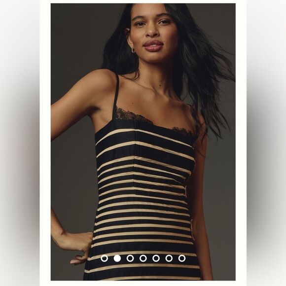 Maeve 12 by Anthropologie Square-Neck Sleeveless Slim Midi Dress - Picture 2 of 9